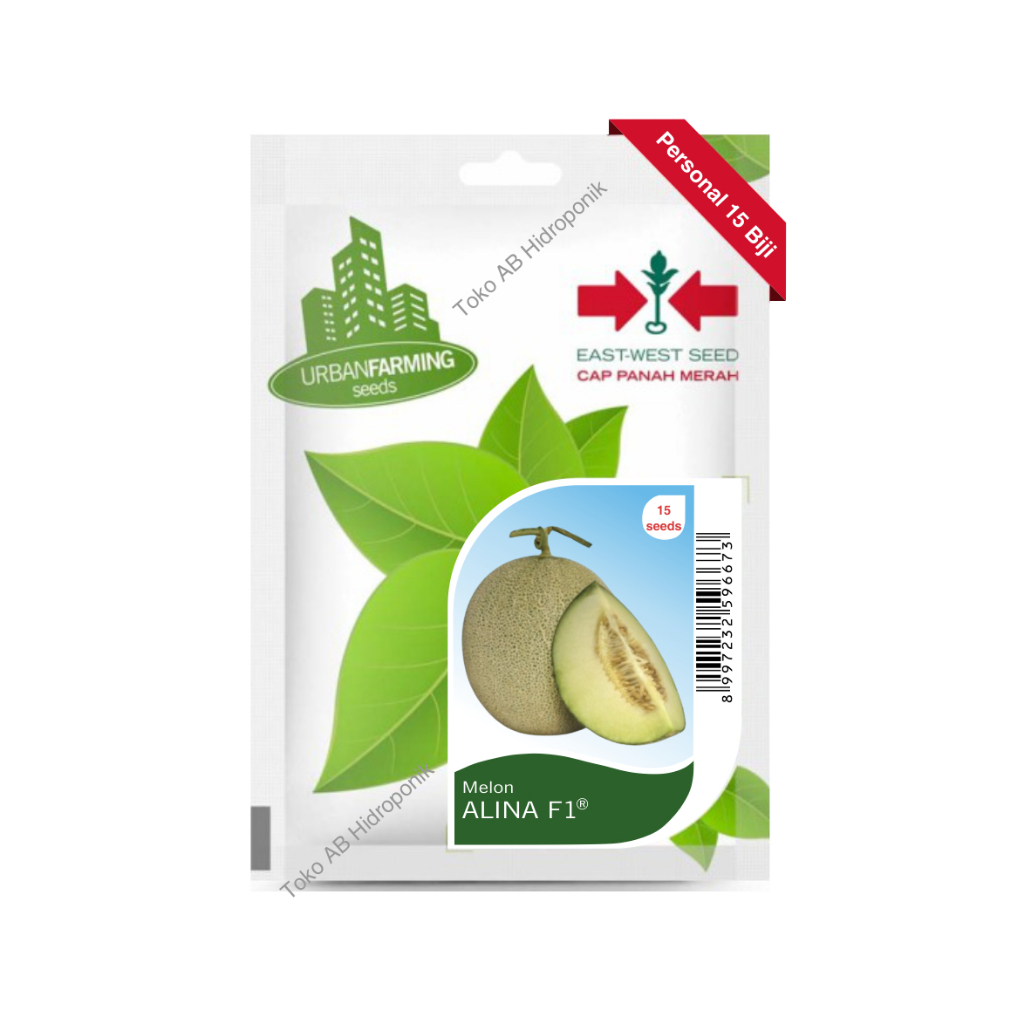 15 Butir - Benih Melon Alina F1 Melon Hibrida Cap Panah Merah