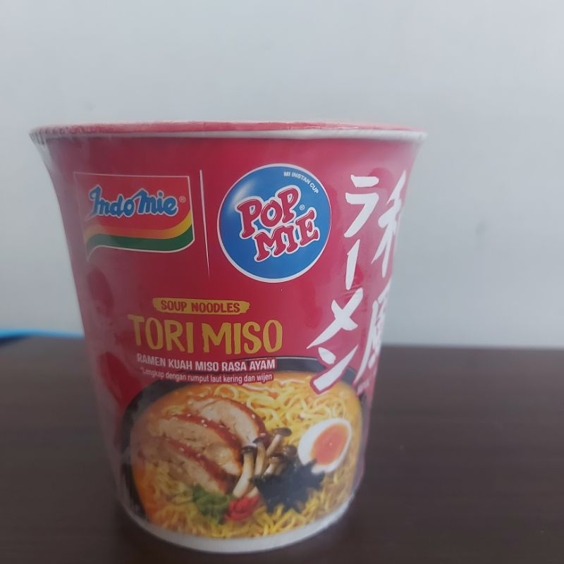 

Indomie Pop Mie Tori Miso Ramen Kuah Miso Raya Ayam 77gr