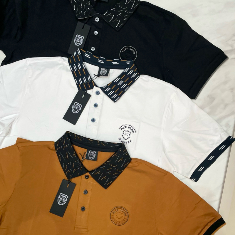 KAOS POLO POLICE DENIM KATUN SPANDEX ORIGINAL