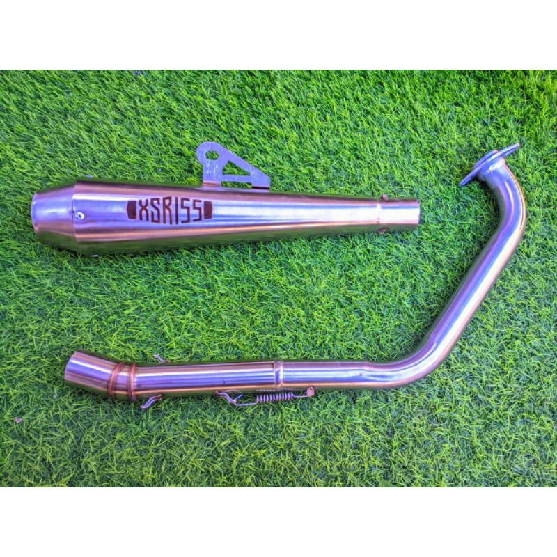 KNALPOT JAPSTYLE MOTOR XSR155 FULLSYSTEM STAINLIS ORIGINAL