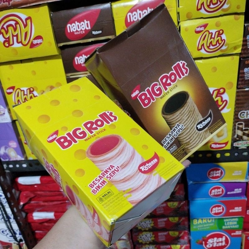 

BIG Rolls Wafer Stick 1 box isi 20 pcs