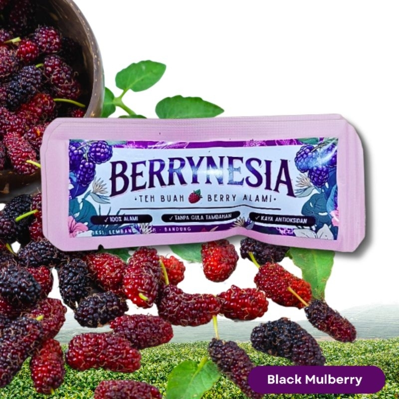 

Berrynesia Teh buah Mulberry Kering Dried berry BlackBerry Tea berry