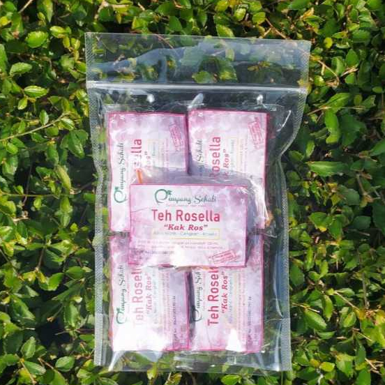 

Isi 5 PCS, Teh Rosella kemasan standing pouch, Rosella Merah Rosela Ungu Rimpang Sehati Rempah Wedang Uwuh Rosella