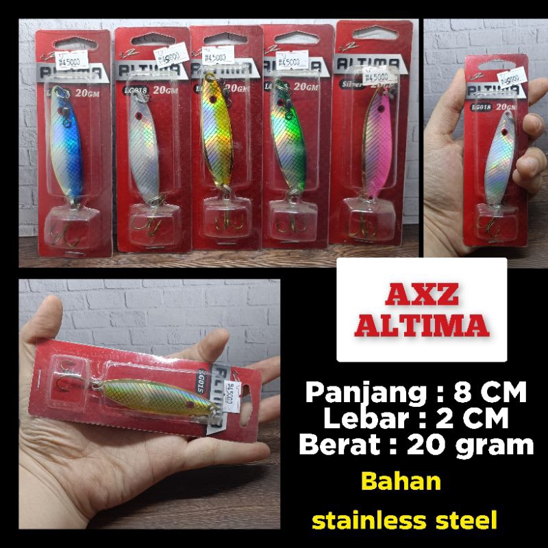 AXZ ALTIMA 20GRAM / 8CM  SPINNER SPOON TROLLING FISHING LURE UMPAN GABUS UMPAN CASTING AXZ ALTIMA SP