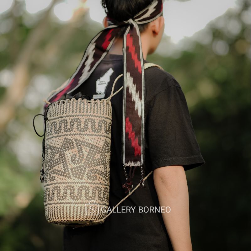 tas anjat Rotan Khas Dayak Kalimantan Tas anjat gendong Tas anjat ransel Handmade