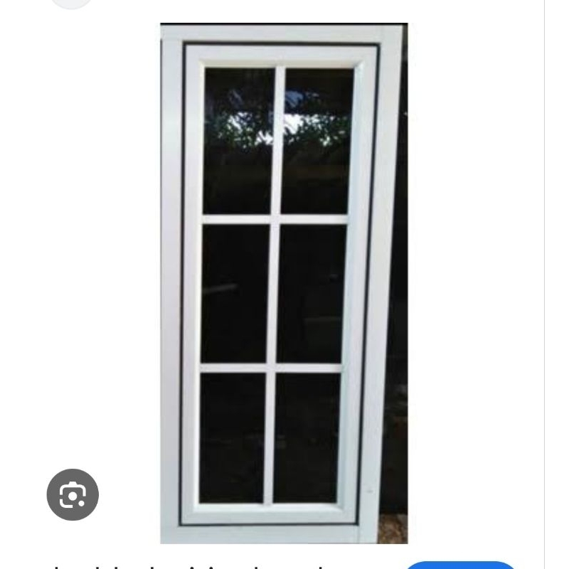 1SET KUSEN JENDELA ALUMINIUM ORNAMENT 3IN SUDAH LENGKAP DENGAN KUNCI ENGSEL TINGGAL PASANG UKURAN L 