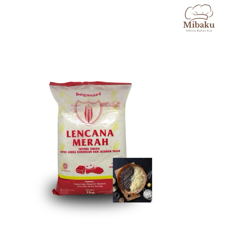 

Tepung Terigu Lencana Merah Bogasari 1Kg