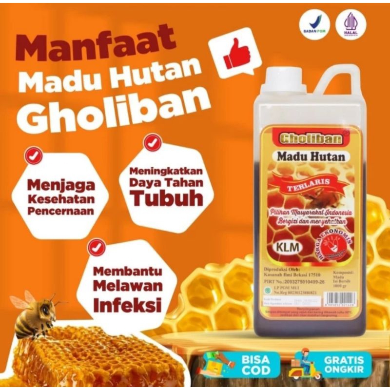 

Madu Hutan Kalimantan Gholiban 1kg { Agen Resmi Madu Gholiban }