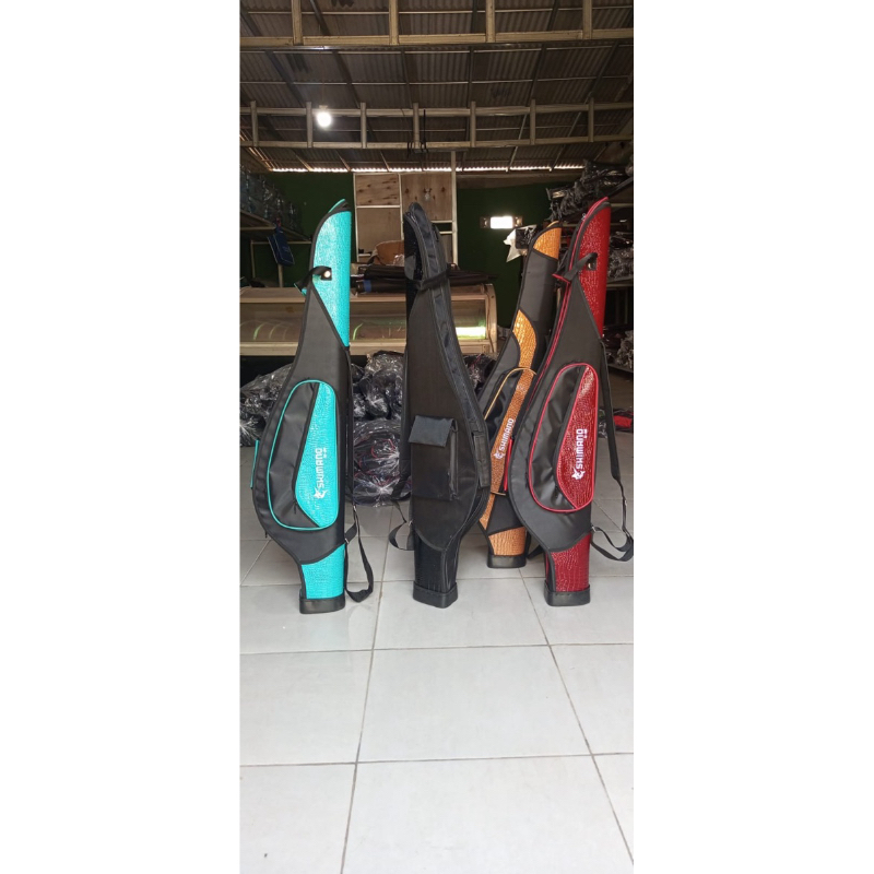 Tas Pancing shimano premium kulit 100 3 kantong