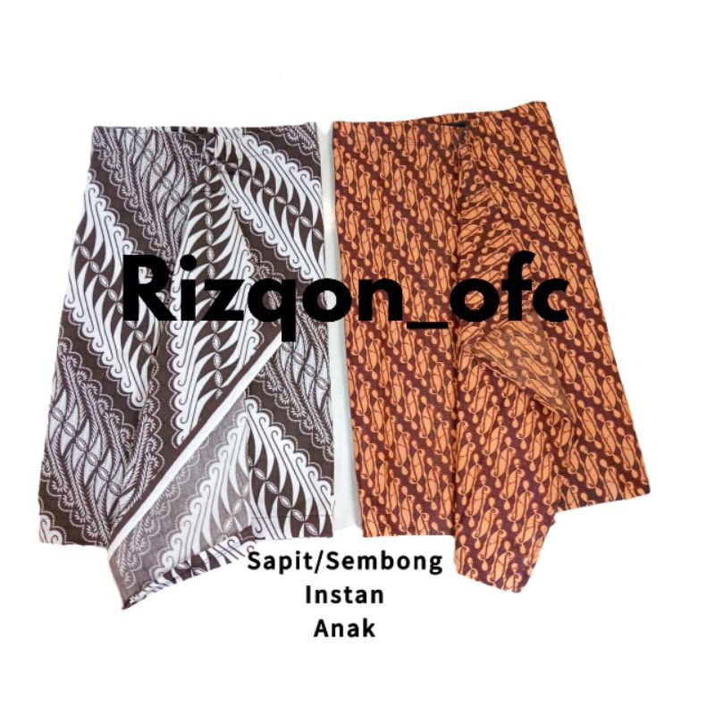 Sapit Urang Instan Sembong Instan Sapit Urang Anak Sapit Urang Dan Blangkon Sapit Urang Dewasa Sapit