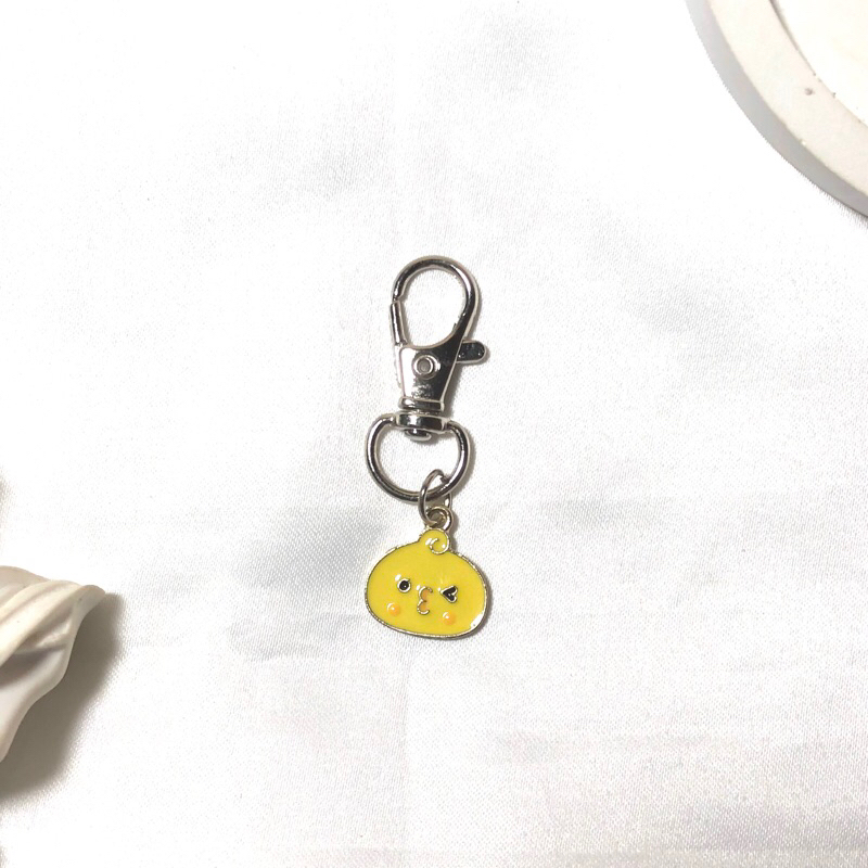 GANTUNGAN KUNCI KEYCHAIN UPSET DUCK UGLY DUCK  GANCI BEBEK KUNING