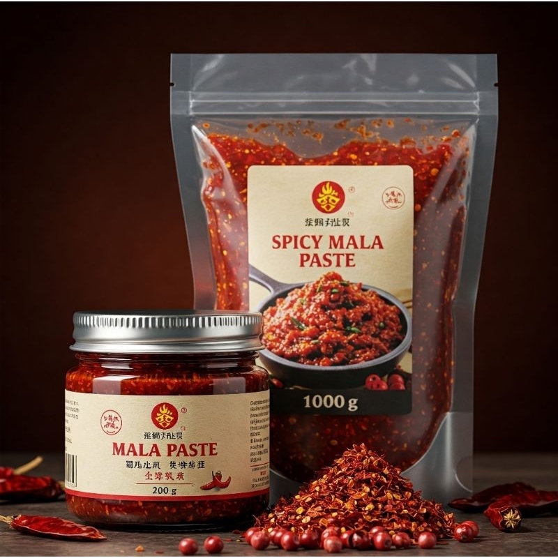 

Spicy Mala Paste GOLDEN WOK - Bumbu Hotpot Halal, Mala Xiang Guo/Tang
