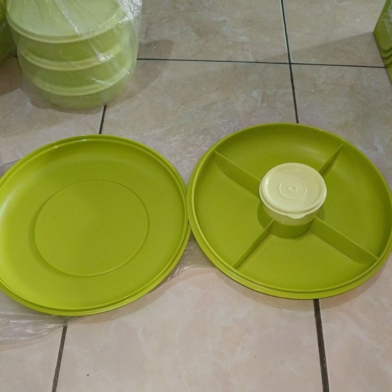Set Serving Center Piring Penyajian Tupperware New Ori