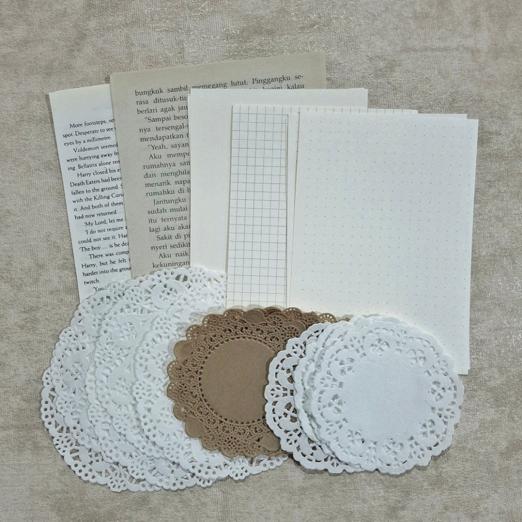 

[80pcs+] Journal Kit Aesthetic Paper Bundle Jurnal Box (Bonus Lem Glue Stick)