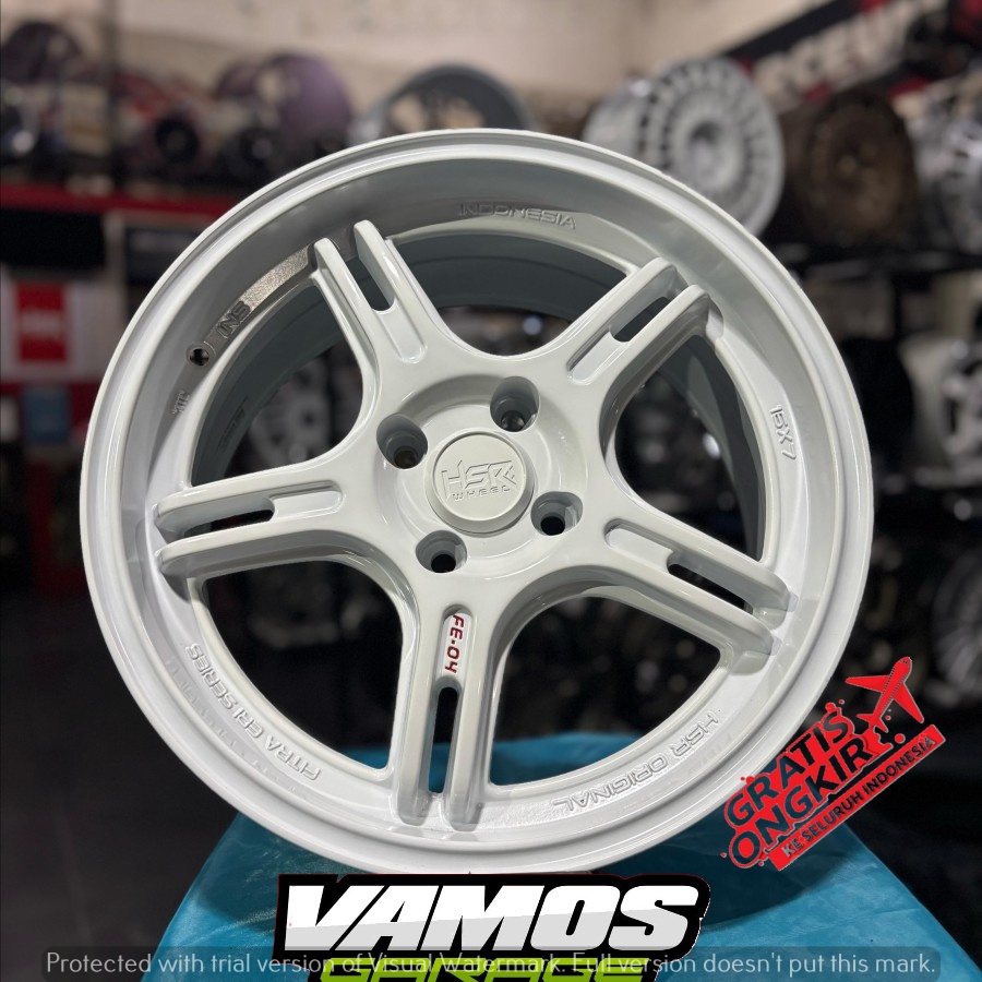 PELEK HSR WHEEL R16 FE-04 4X100 UNTUK MOBIL BRIO,AGYA,AYLA,SIGRA,CALYA DLL VELG PALANG 5