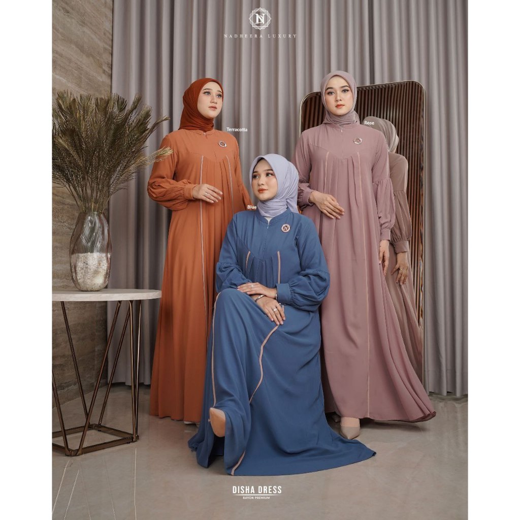 GAMIS TERBARU // DISHA DRESS NADHEERA LUXURY TERBARU // DRESS NADHEERA LUXURY TERBARU // DRESS // NA