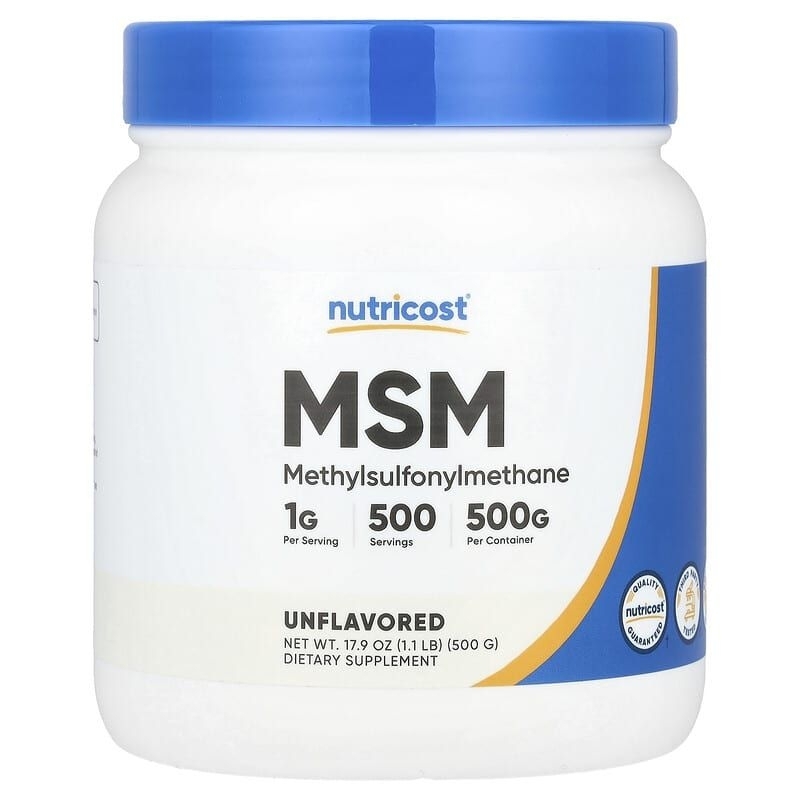 Nutricost MSM (Methylsulfonylmethane) 500 g Powder