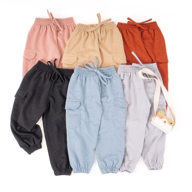 celana cargo jogger anak