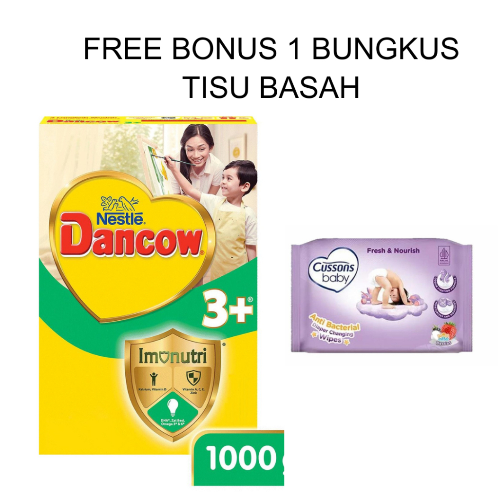 

DANCOW 3+ Imunutri Vanila 1000g – Susu Pertumbuhan Anak Usia 3–5 Tahun dengan Rasa Vanila dan Imunitas Plus