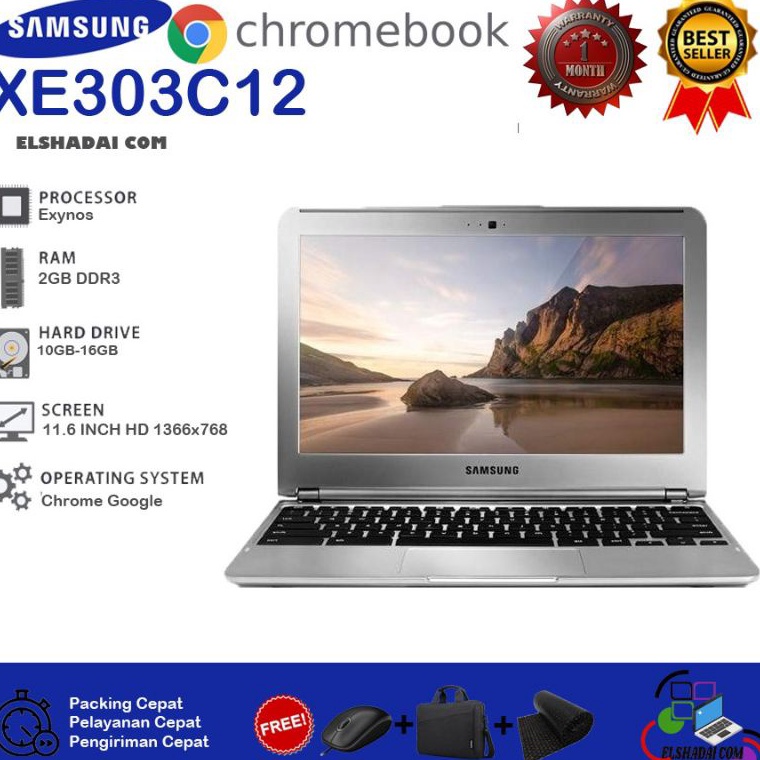 55STOK TERBARU HARGA LAPTOP BEKAS  Netbook Samsung Chomebook XE33C12 cam layar 116 mulusss