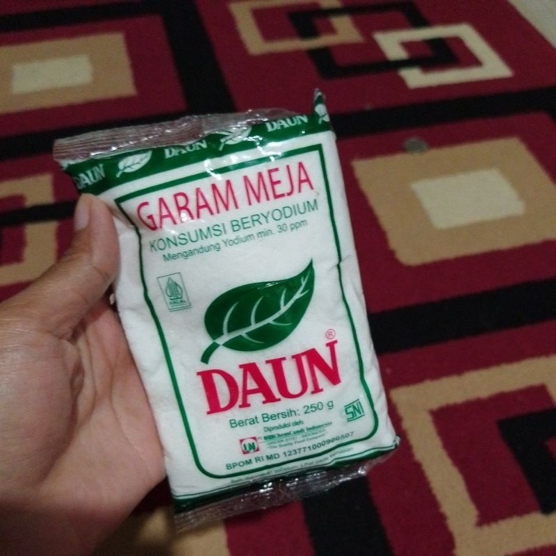 

garam daun kemasan 250 gr