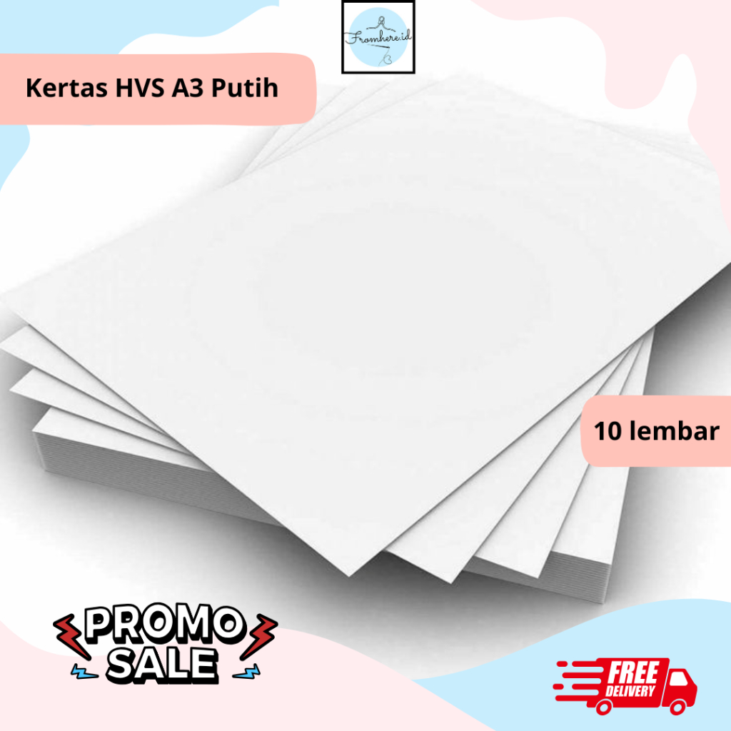 

100 Kertas HVS A3 70 GSM 100 Lembar / HVS A3 Putih Bersih / Kertas Art Fotocopy Print Original SIDU
