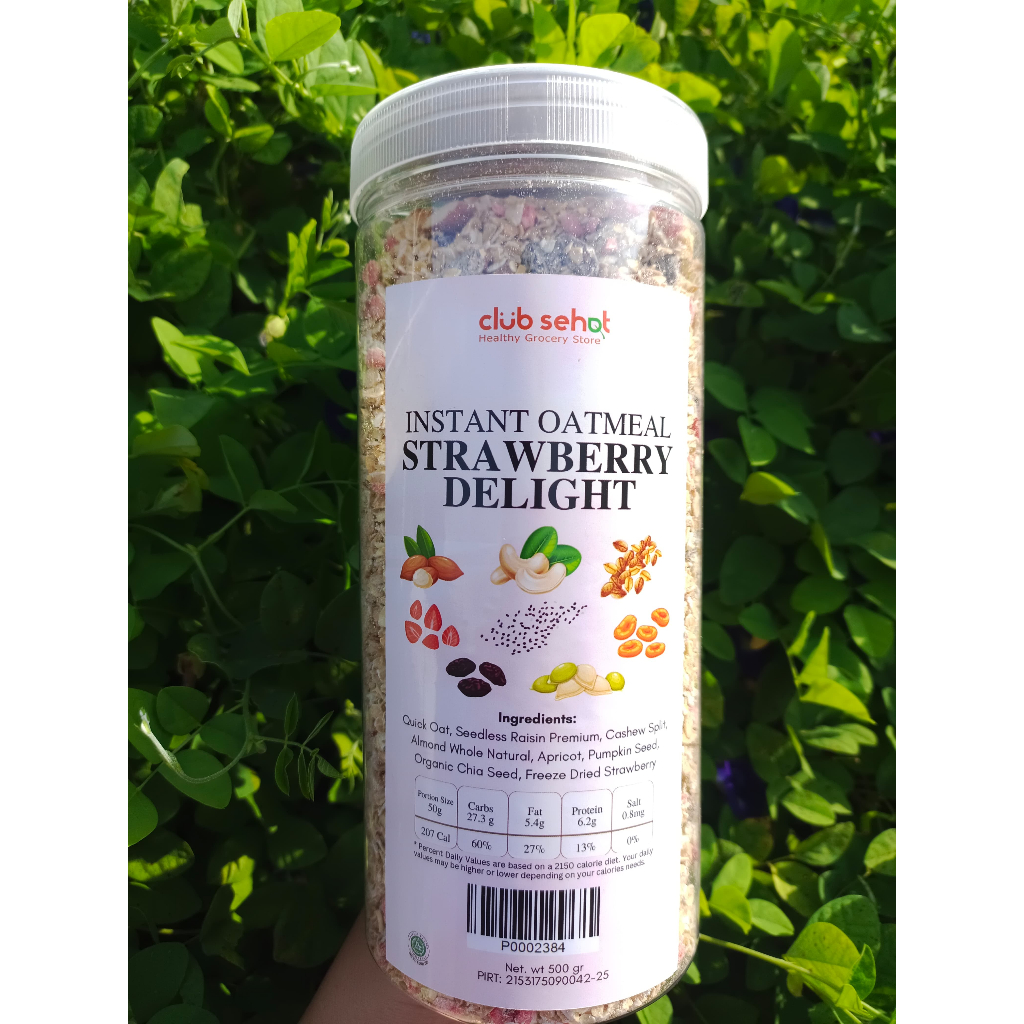 

Club Sehat - Instant Oatmeal Strawberry Delight 500Gr