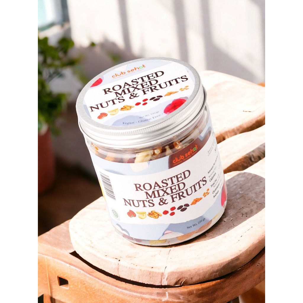 

Club Sehat - Roasted Mixed Nuts & Fruits 250Gr