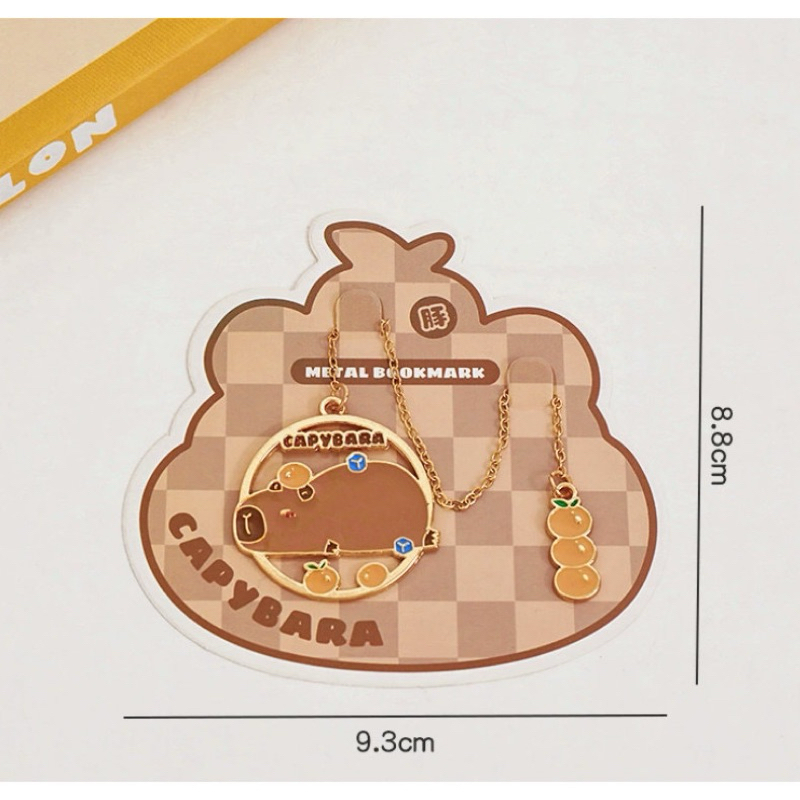 

Pembatas buku bookmark rantai capybara