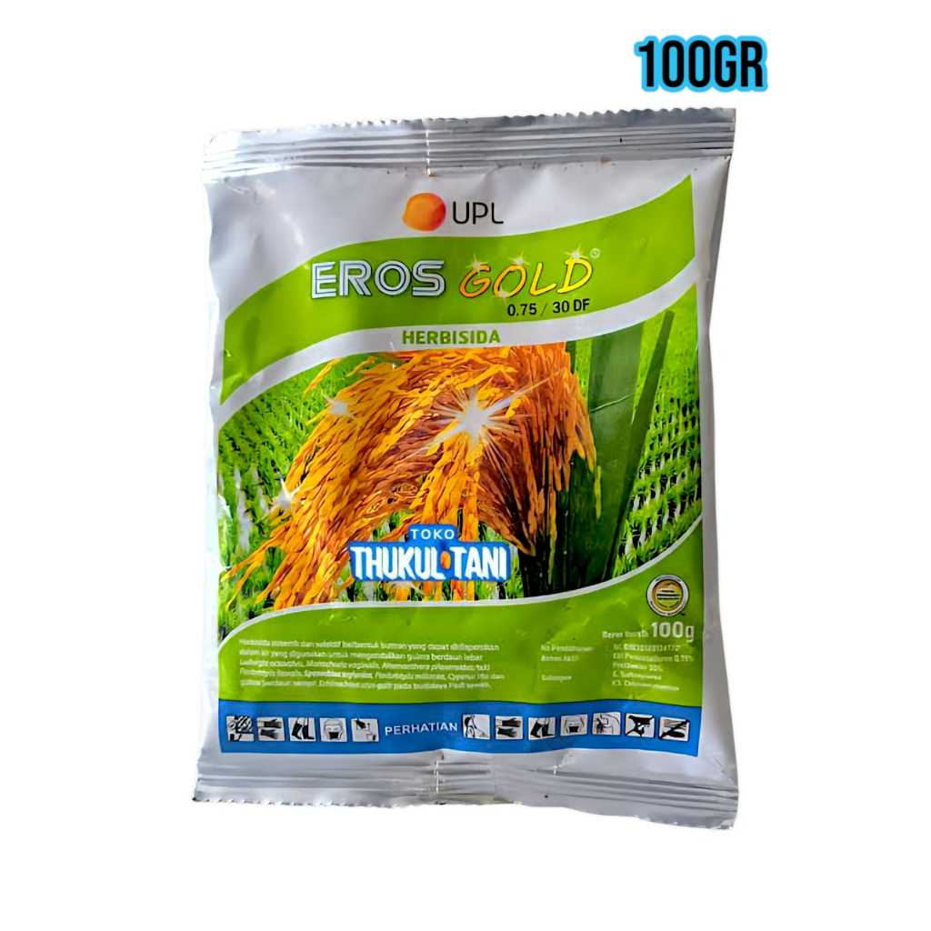 HERBISIDA EROS GOLD 100 GRAM 30DF RACUN PEMBASMI RUMPUT PADI OBAT PENGENDALI GULMA 100GR