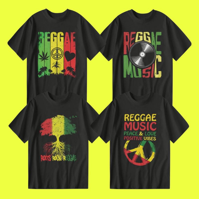 KAOS MUSIK BAND REGGAE // TSHIRT REGGAE // KAOS BOB MARLEY //