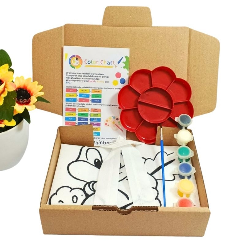 

Hampers Tote Bag Mewarnai Painting Kit Lukis Tas Tote by GHEduPlay