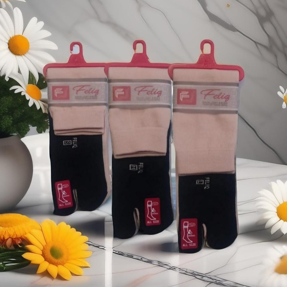 Kaos Kaki Jempol Muslimah/Kaos kaki jempol batik/kaos kaki jempol polos/kaos kaki jempol telapak