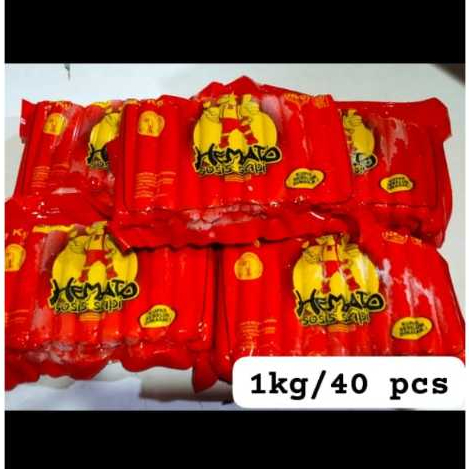 

Hemato Sosis Sapi 1kg isi 40