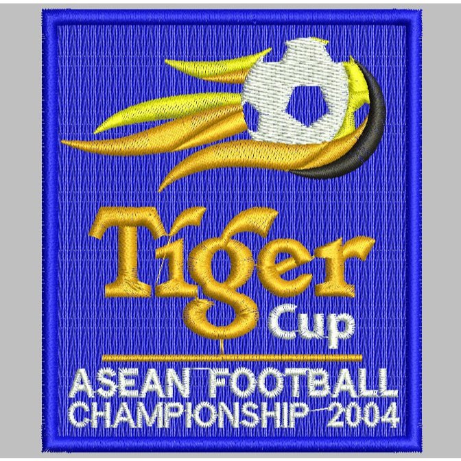 TIGER CUP LOGO A-A468 PATCH BORDIR LOGO EMBLEM EMBROIDERY RBC