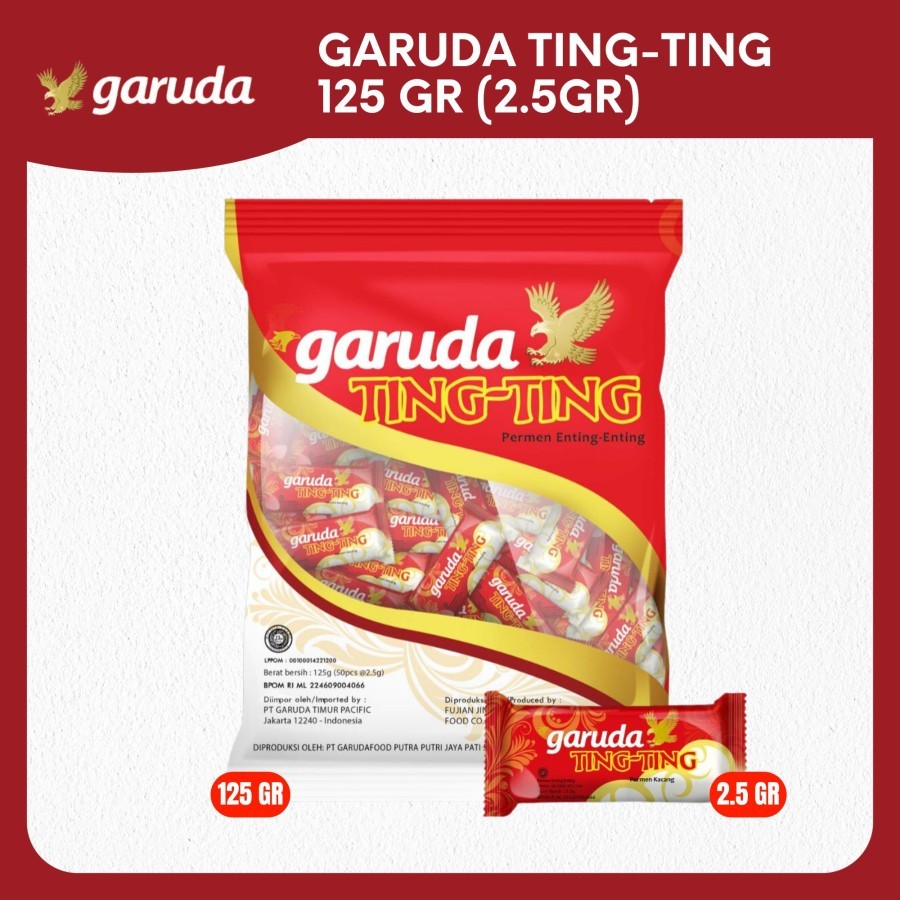 

Garuda Ting-Ting Permen Kacang 125g - Bag isi 50 pcs