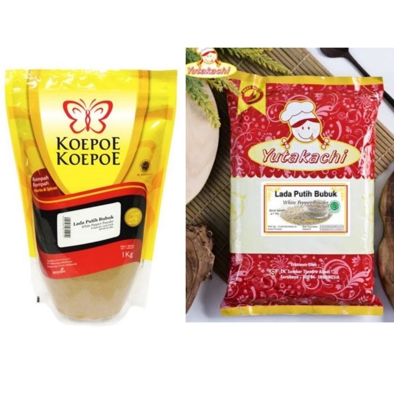 

LADA PUTIH BUBUK 1KG /WHITE PEPPER POWDER (KOEPOE/ YUTAKACHI)