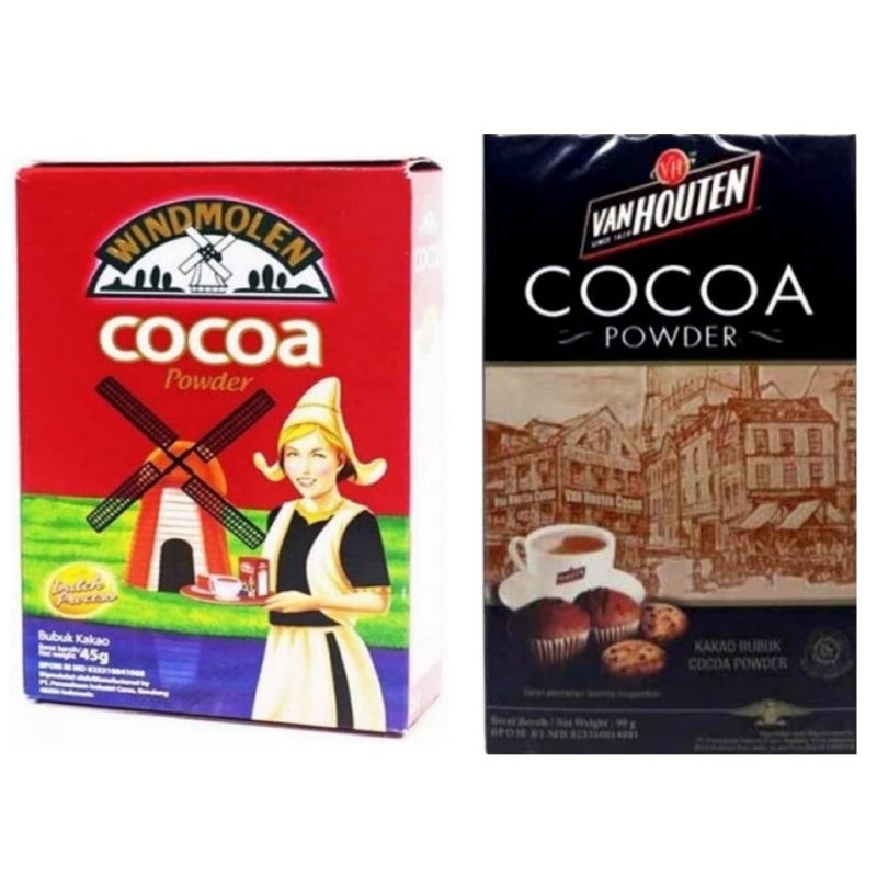 

COCOA POWDER 80G (Coklat/ Cokelat Bubuk/ Cacao) (WIND MOLEN/ VAN HOUTEN)