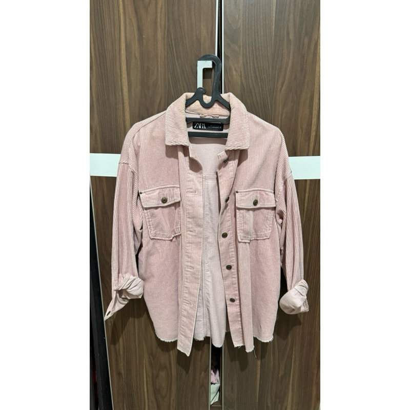 Zara Corduroy Jacket Pink