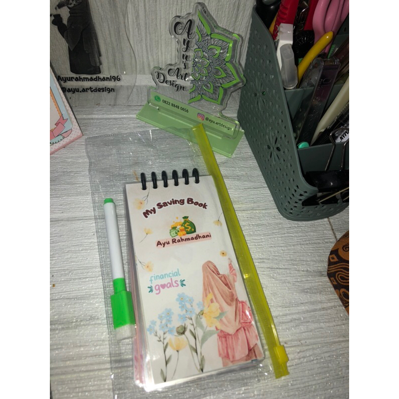 

saving book, buku tabungan, buku chellange tabungan, my saving book free custom nama