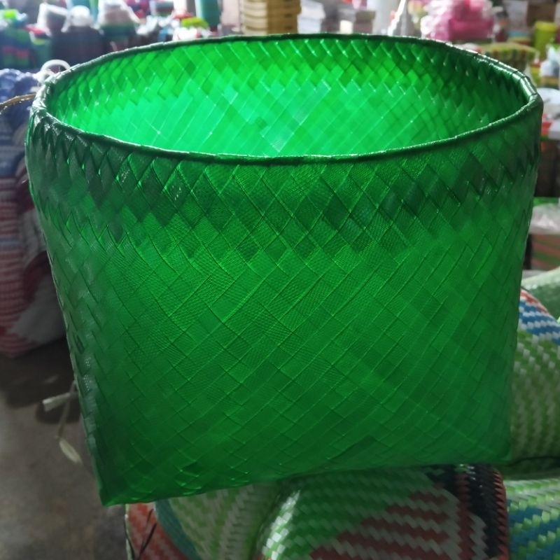 (Kapasitas 10Kg) Peniris Beras Jumbo | Wadah Cuci Beras | Wadah Cuci Sayuran | Besek Anyaman Jumbo