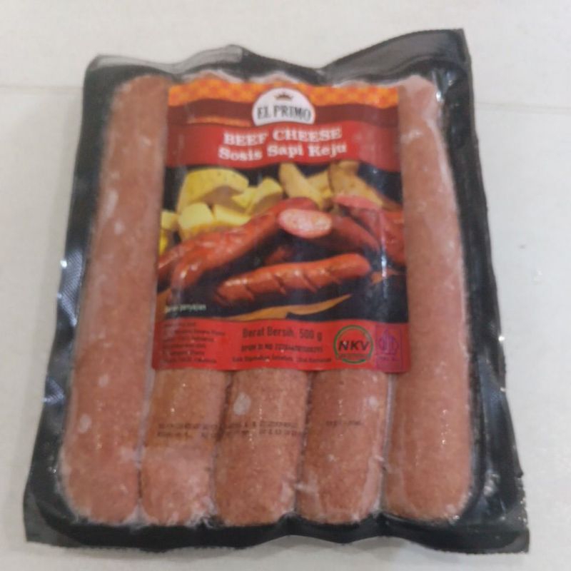 

El Primo BEEF Cheese,Sosis sapi Keju 500gr