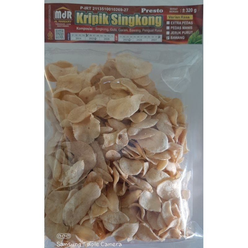 

Kripik Singkong Al Mandury rasa Bawang Netto 320gram