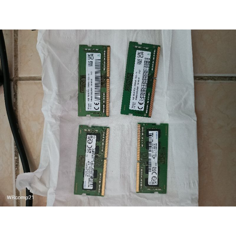Ram laptop 4Gb DDR4-PC4 3200AA bekas copotan seperti Baru