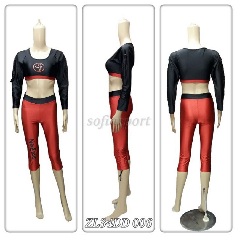 BAJU SENAM ZUMBA WANITA TERBARU - BAJU SENAM ZUMBA CROP