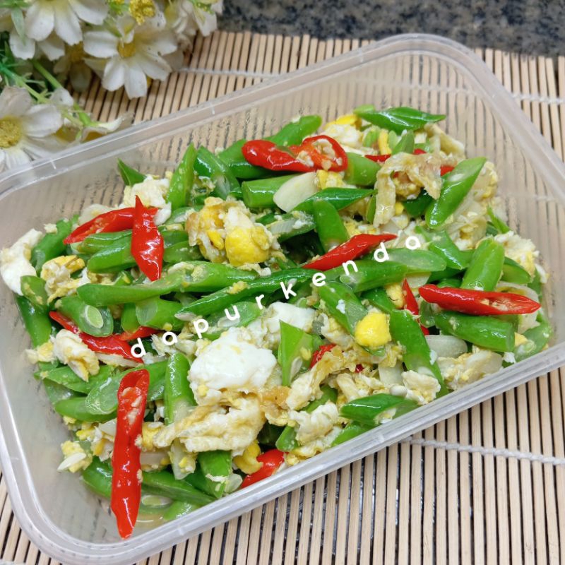 

Tumis Buncis Telur / Oseng Sayur Buncis Telur / Masakan Matang / Makanan Siap Saji