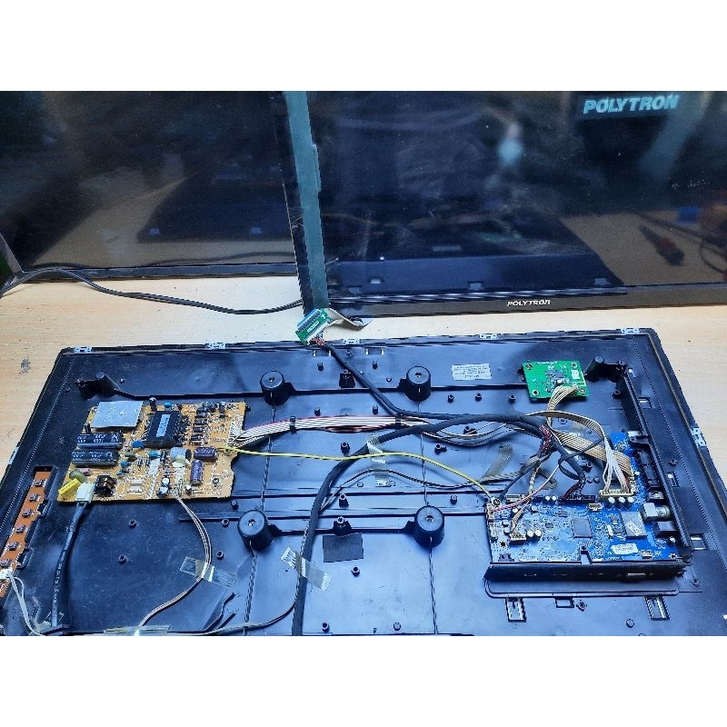 SATU SET PSU - MB TV LED POLYTRON PLD 32T7511- 32t1506 POWER SUPLAI DAN MOTHER BOARD