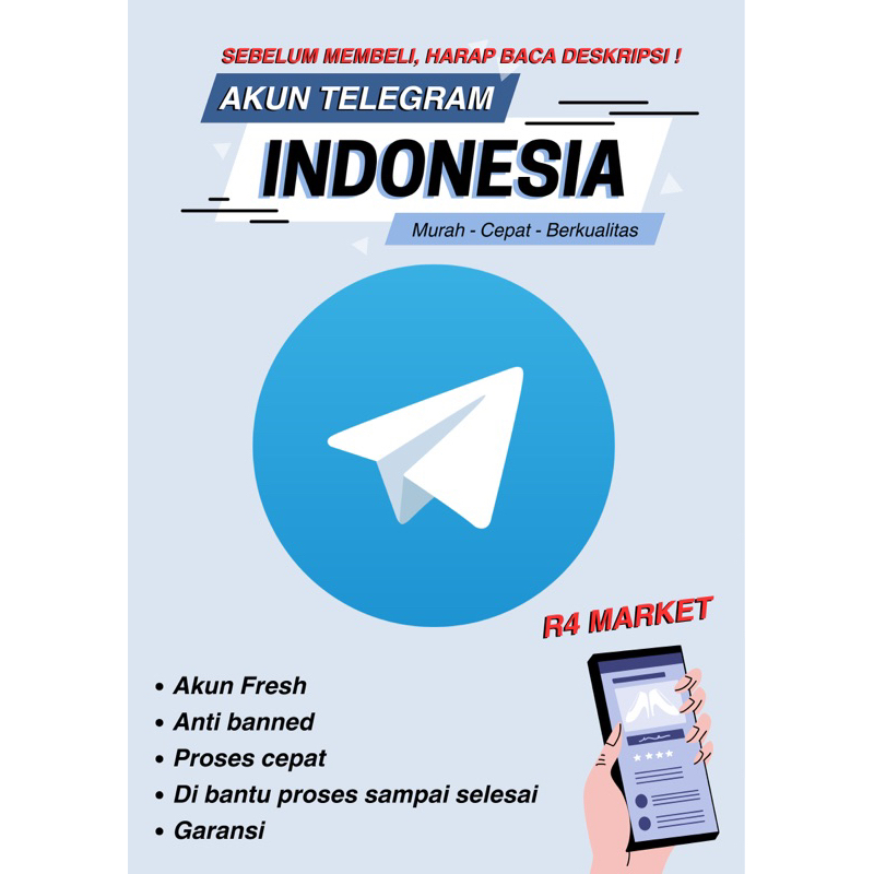 Akun Telegram Indonesia Fresh Tinggal Pakai