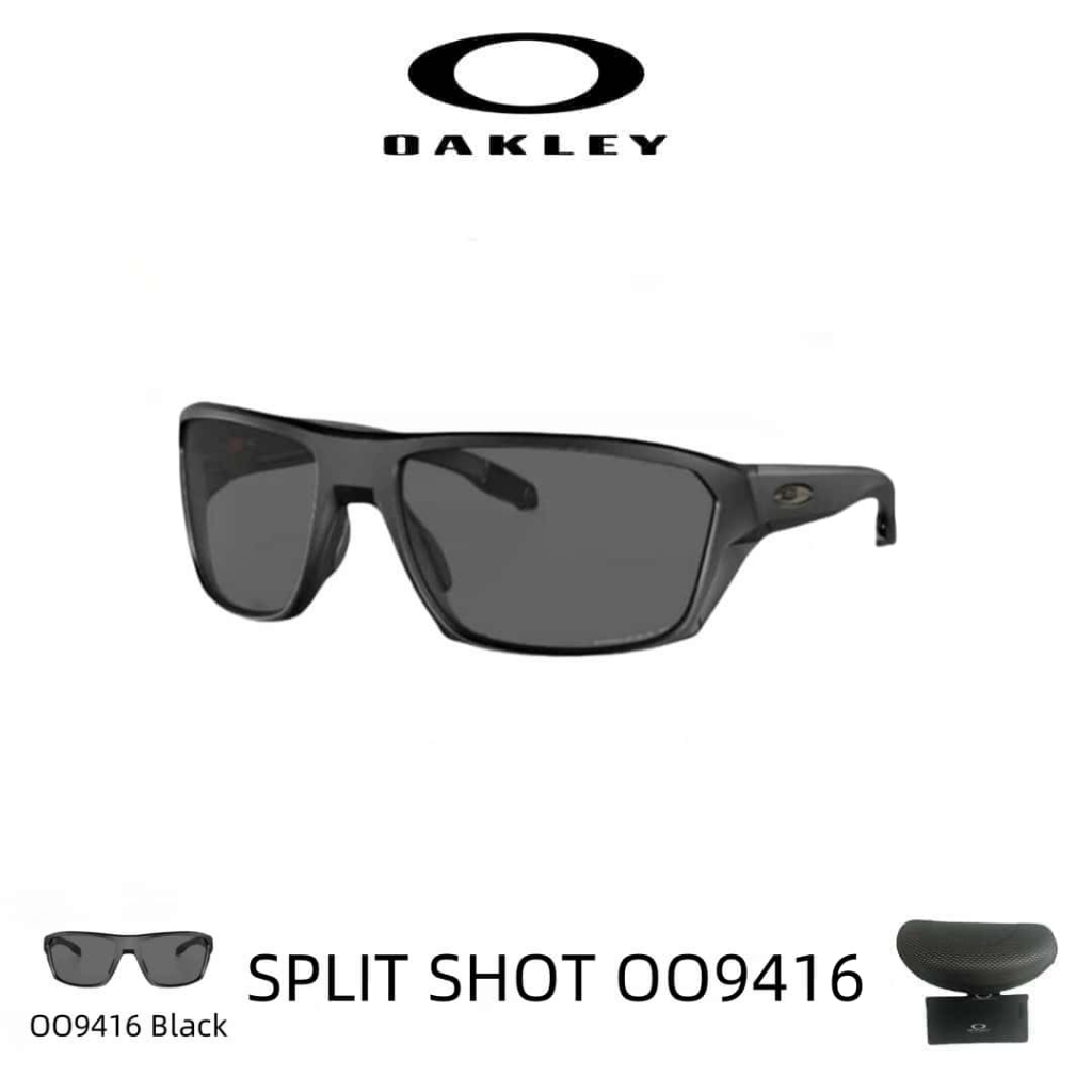 【100% Original】kacamata hitam Oakley Original Sunglasses Split Shot OO9416 Prizm p Black Pria wanita