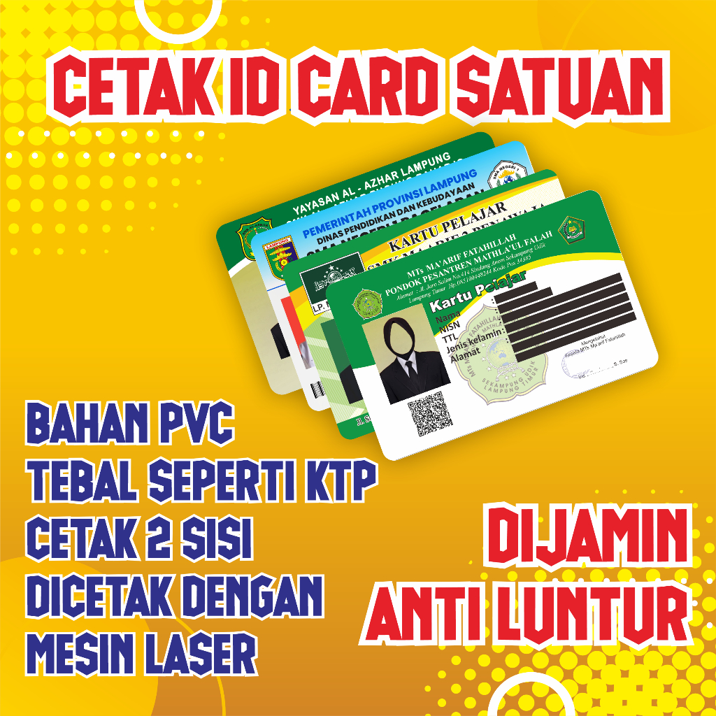

CETAK ID CARD ANTI LUNTUR BERKUALITAS